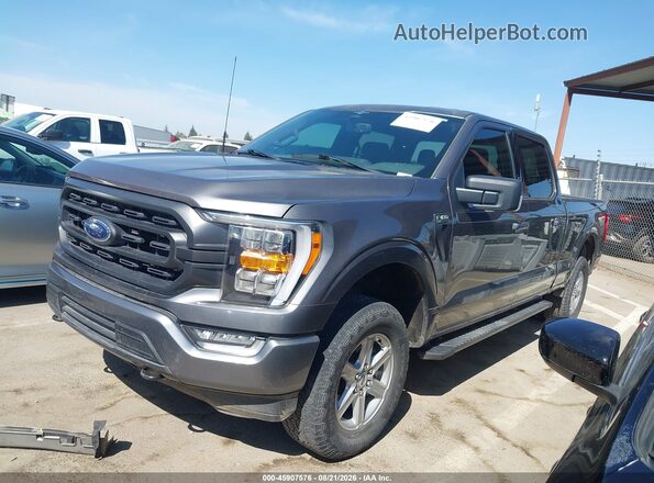 1FTFW1E59PKE41417 2023 FORD F150 Gray წინა მარცხენა ხედი სამი მეოთხედიდან