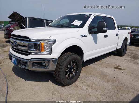 1FTFW1E5XJKF17542 2018 FORD F150 White Առջևի ձախ երեք քառորդ տեսարան