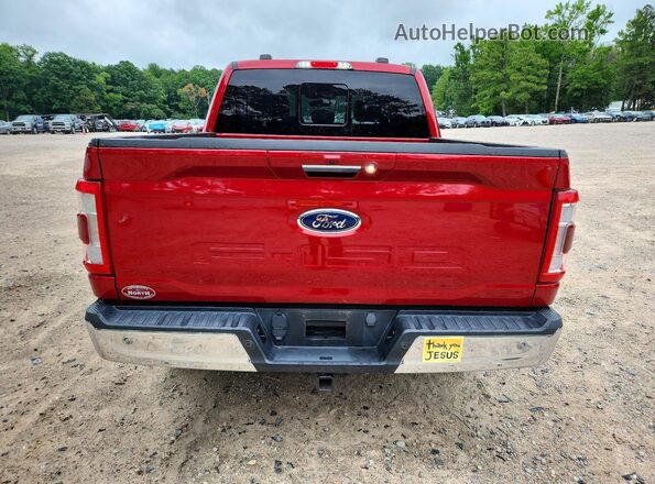 1FTFW1E5XMFA07110 2021 FORD F150 Red Rear view