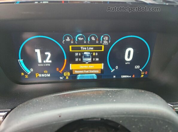 1FTFW1E5XMFA07110 2021 FORD F150 Red Instrument cluster view
