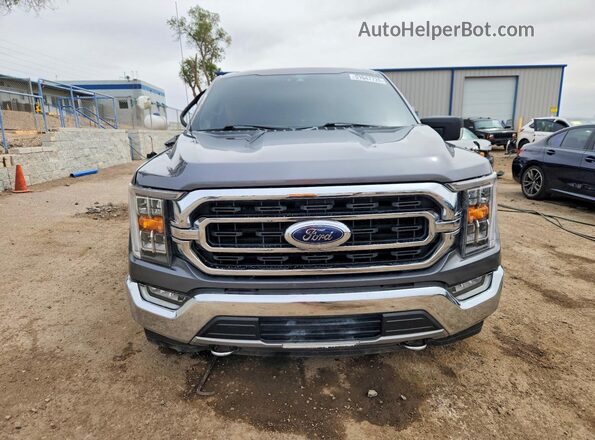 1FTFW1E5XMFA73852 2021 FORD F150 Gray Front view