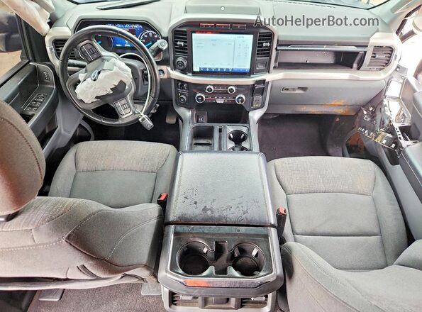 1FTFW1E5XMFA73852 2021 FORD F150 Gray Dashboard view