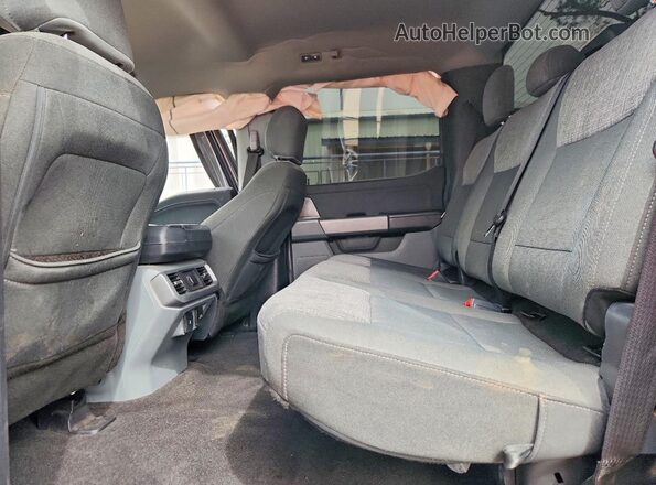 1FTFW1E5XMFA73852 2021 FORD F150 Gray Rear seats view