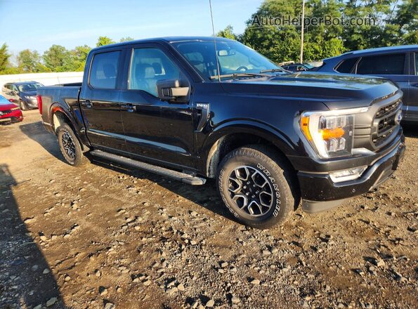 1FTFW1E80MFB59696 2021 FORD F150 Черный Передняя правая четверть