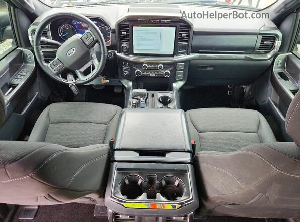 1FTFW1E80MFC31044 2021 FORD F150 Silver Առջևի վահանակի տեսք