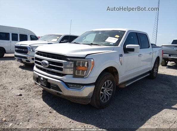 1FTFW1E80NFB58811 2022 FORD F150 Белый Передняя левая четверть