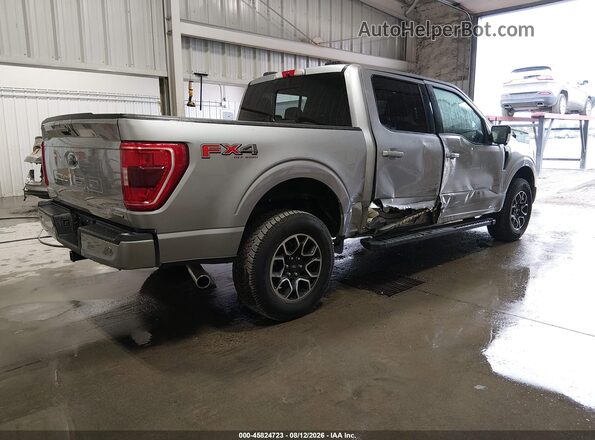 1FTFW1E81NFB11058 2022 FORD F150 Silver Tył prawy