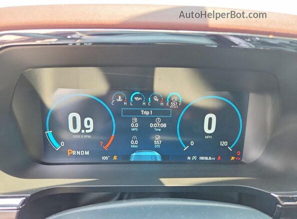 1FTFW1E81PFC16671 2023 FORD F150 Gray Instrument cluster view