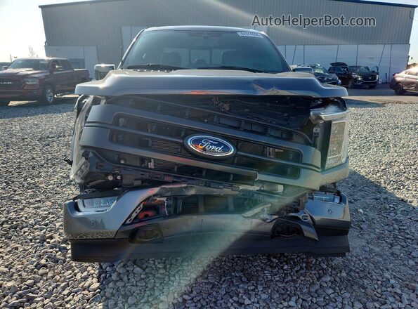 1FTFW1E81PFC16671 2023 FORD F150 Gray Front view
