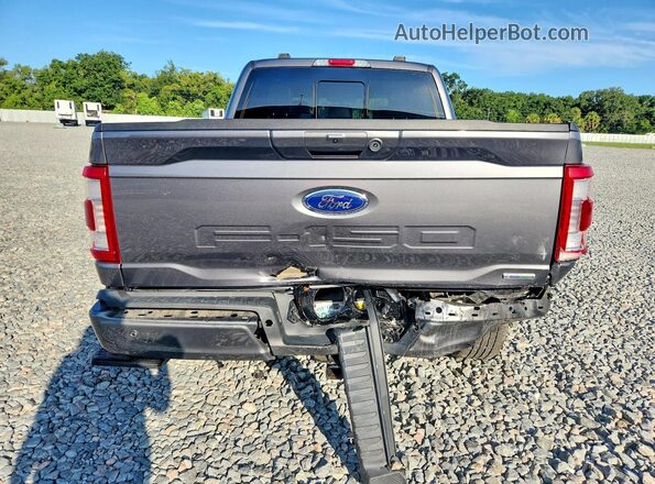 1FTFW1E81PFC16671 2023 FORD F150 Gray Rear view