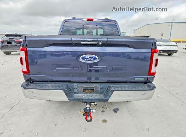 1FTFW1E82MFA81289 2021 FORD F150 Blue Widok z tyłu