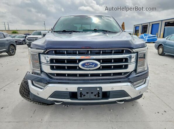 1FTFW1E82MFA81289 2021 FORD F150 Blue Widok z przodu