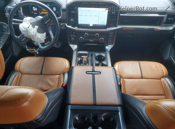 1FTFW1E82MFB12282 2021 FORD F150 White Вид панелі приладів