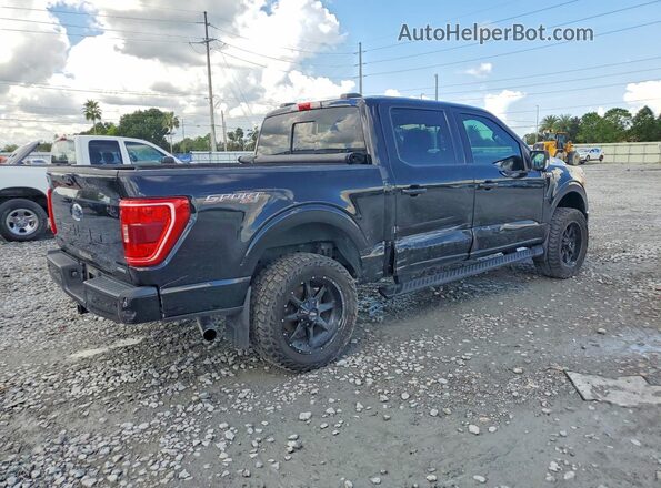 1FTFW1E82MFB65144 2021 FORD F150 Black წინა ხედი