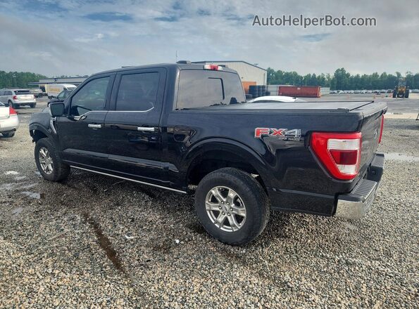 1FTFW1E82NFB58969 2022 FORD F150 Black Հետևի ձախ