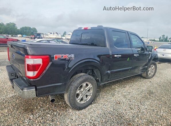 1FTFW1E82NFB58969 2022 FORD F150 Black Հետևի աջ