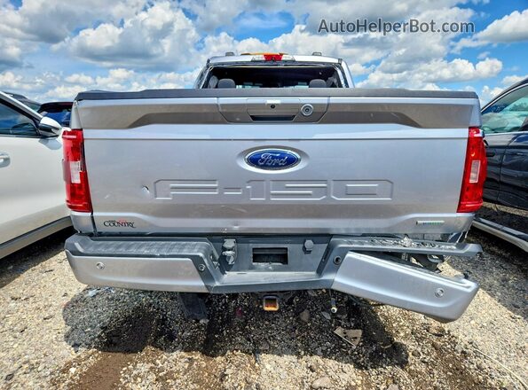 1FTFW1E83MFA23112 2021 FORD F150 Silver უკანა ხედი