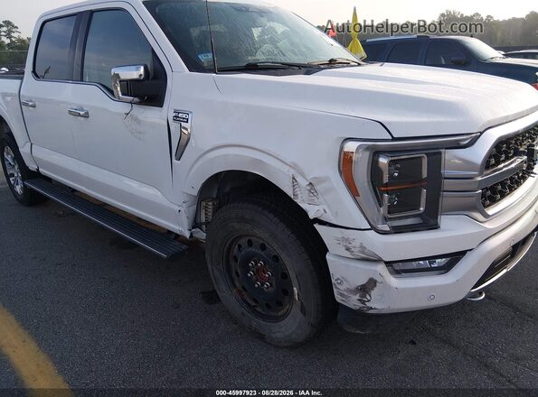 1FTFW1E83MFB48899 2021 FORD F150 White წინა ხედი