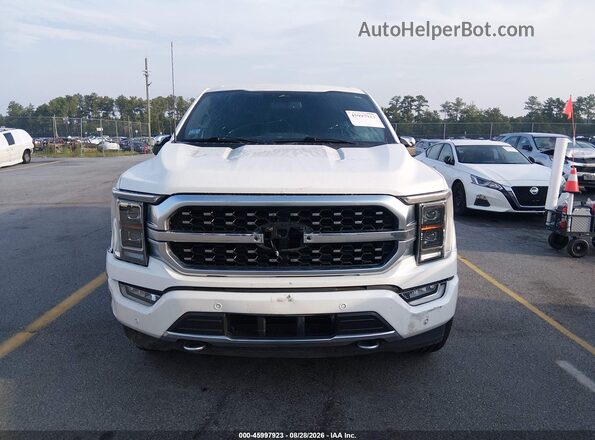 1FTFW1E83MFB48899 2021 FORD F150 White ხელსაწყოთა პანელის ხედი
