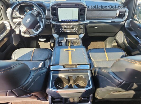 1FTFW1E83NFB52792 2022 FORD F150 Black წინა პანელის ხედი