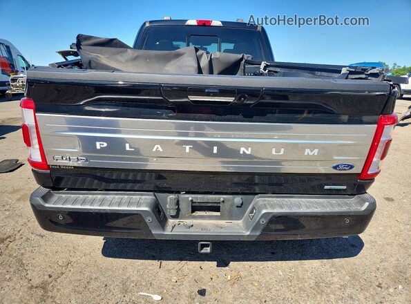1FTFW1E83NFB52792 2022 FORD F150 Black უკანა ხედი