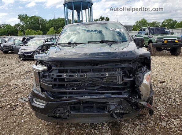1FTFW1E83PFC46898 2023 FORD F150 Black Widok z przodu