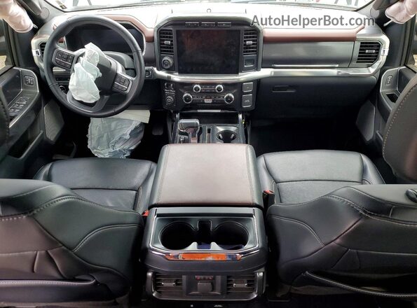 1FTFW1E83PFC46898 2023 FORD F150 Black Widok deski rozdzielczej