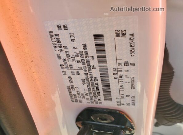 1FTFW1E84MFA07209 2021 FORD F150 White ძრავის განყოფილების ხედი
