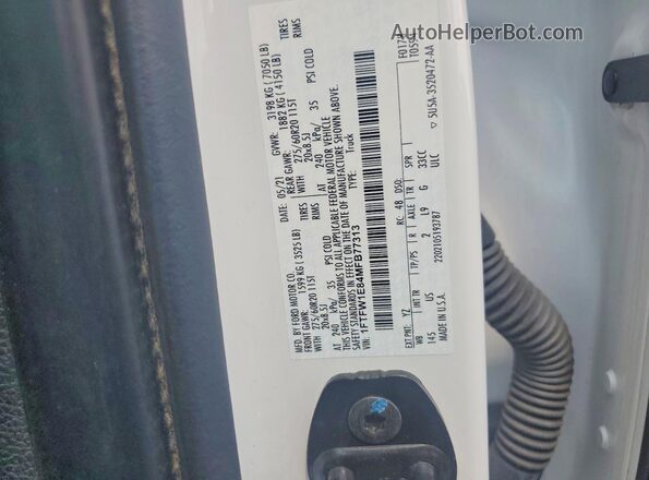 1FTFW1E84MFB77313 2021 FORD F150 Белый Вид подкапотного пространства
