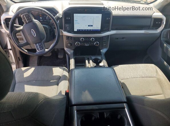 1FTFW1E84MFB77313 2021 FORD F150 Белый Вид панели приборов