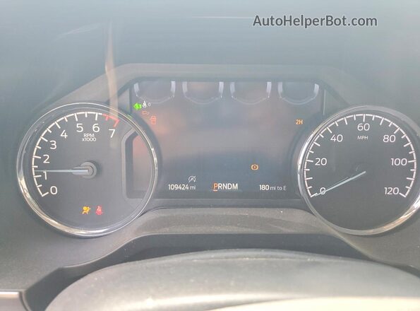 1FTFW1E84MFB77313 2021 FORD F150 Белый Вид щитка приборов