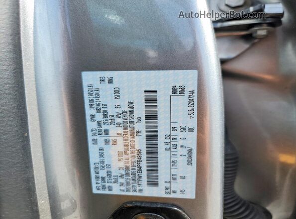 1FTFW1E84PFB49595 2023 FORD F150 Серый Вид наклейки с VIN-кодом