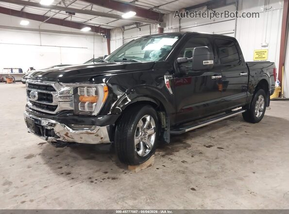 1FTFW1E84PFC32086 2023 FORD F150 Черный Передняя левая четверть