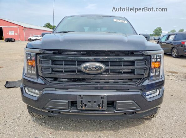 1FTFW1E84PFD14142 2023 FORD F150 Black Вид спереду