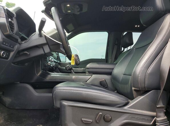1FTFW1E84PFD14142 2023 FORD F150 Black Вид салону спереду