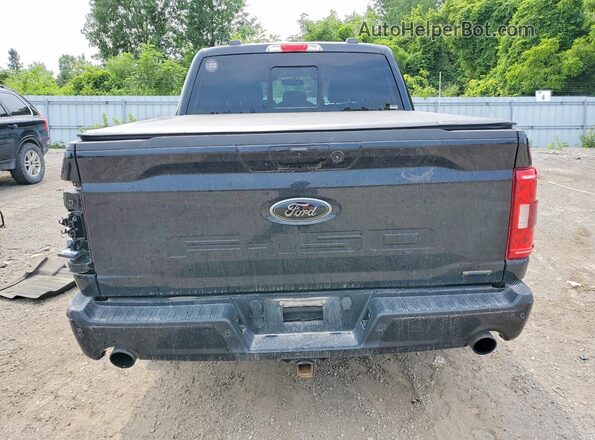 1FTFW1E84PFD14142 2023 FORD F150 Black Вид ззаду