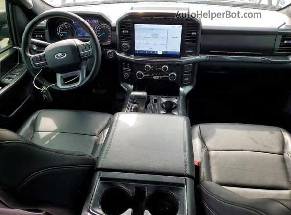 1FTFW1E84PFD14142 2023 FORD F150 Black Вид панелі приладів
