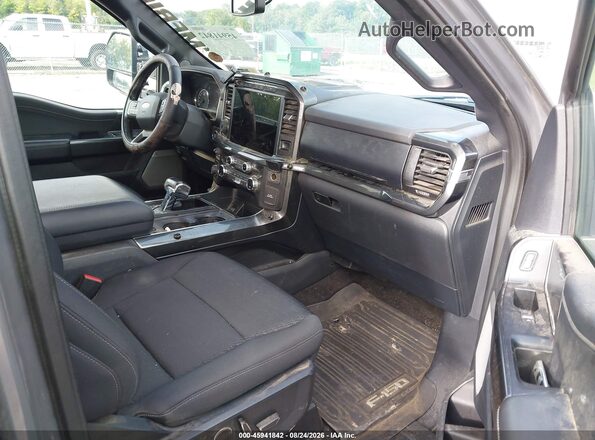 1FTFW1E85MFA88964 2021 FORD F150 Gray Вид салону спереду