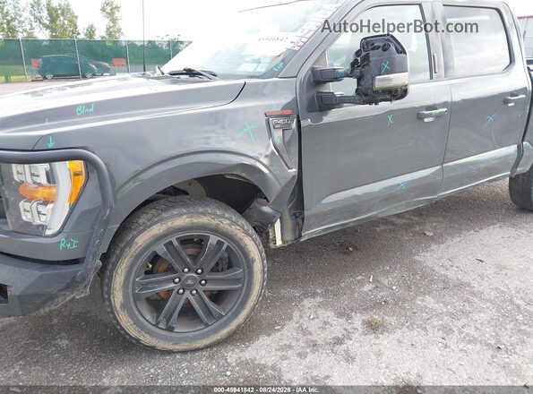 1FTFW1E85MFA88964 2021 FORD F150 Gray Вид спереду