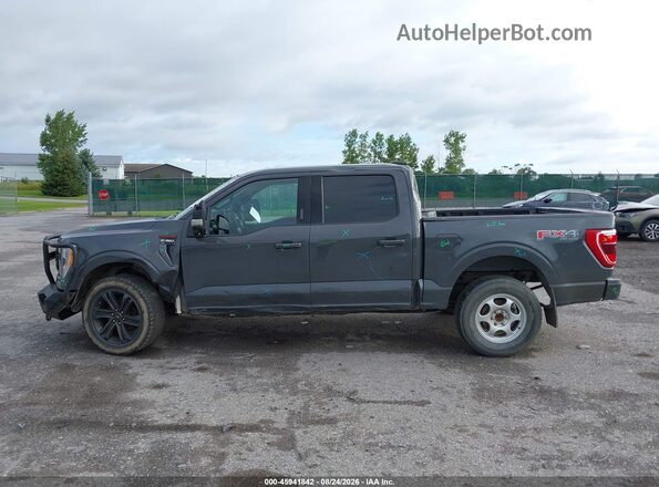 1FTFW1E85MFA88964 2021 FORD F150 Gray Панорамний вид салону 360°