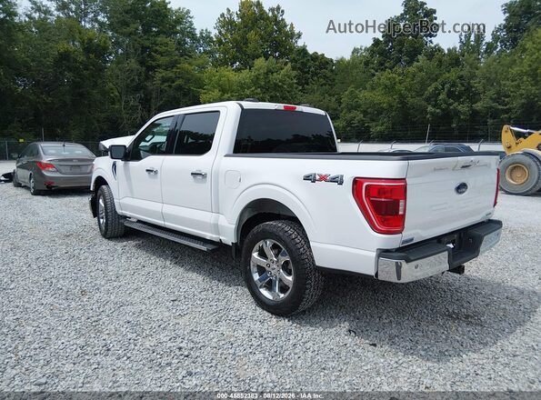 1FTFW1E85MFB34874 2021 FORD F150 White Trasero izquierdo