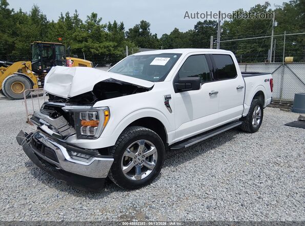 1FTFW1E85MFB34874 2021 FORD F150 White Vista tres cuartos delantera izquierda