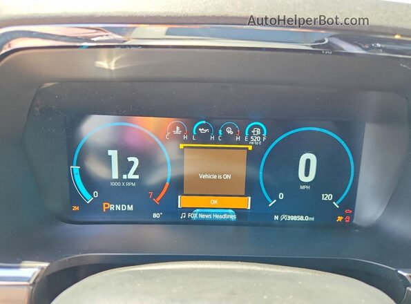 1FTFW1E85MFB54669 2021 FORD F150 Белый Вид щитка приборов