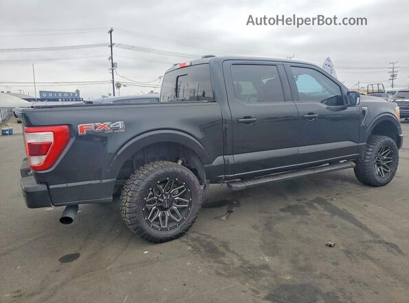 1FTFW1E85NFA47526 2022 FORD F150 Black უკანა მარჯვენა