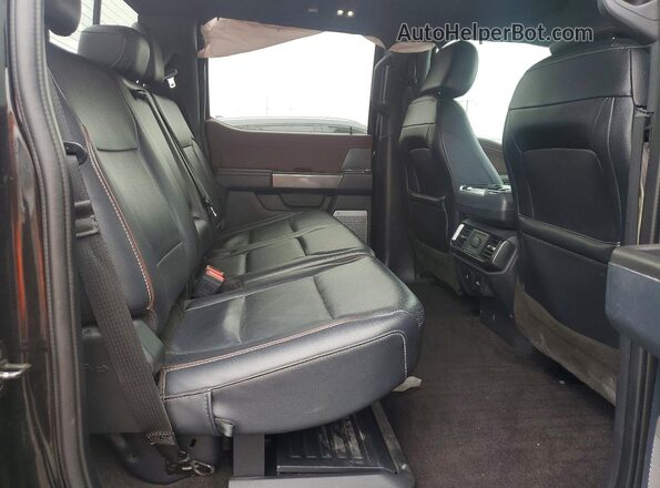 1FTFW1E85NFA47526 2022 FORD F150 Black უკანა სავარძლების ხედი
