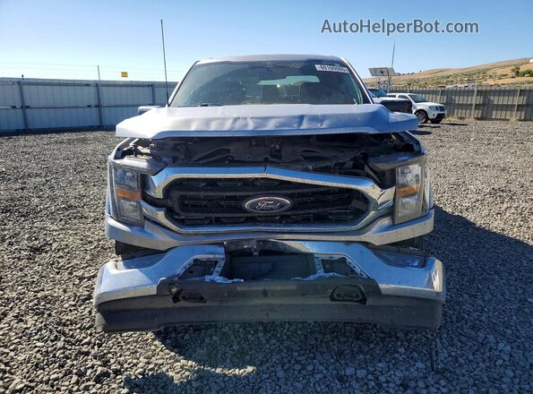 1FTFW1E85PFB69760 2023 FORD F150 Silver Front view