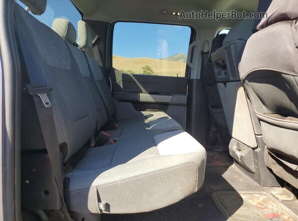 1FTFW1E85PFB69760 2023 FORD F150 Silver Rear seats view