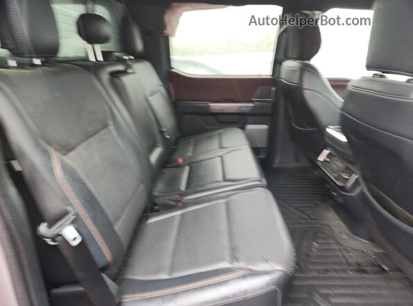 1FTFW1E86MFA03548 2021 FORD F150 Silver Rear seats view