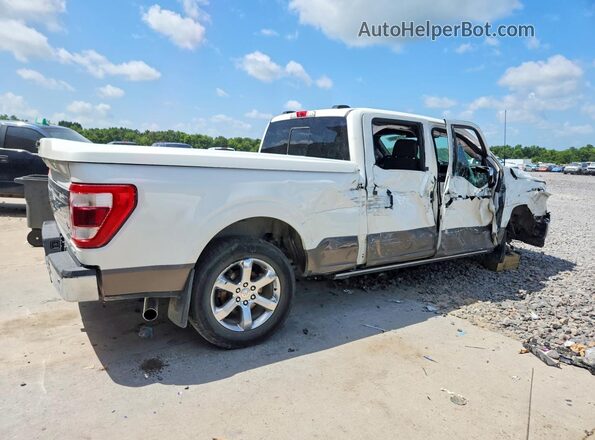 1FTFW1E86NFA13093 2022 FORD F150 White უკანა მარჯვენა