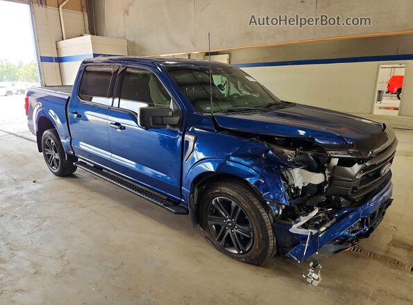 1FTFW1E86NFC00317 2022 FORD F150 Blue Front right